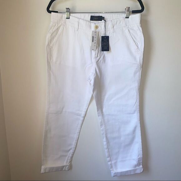 J. Crew Sunday Slim 100% cotton Chino pants White new - Picture 2 of 8